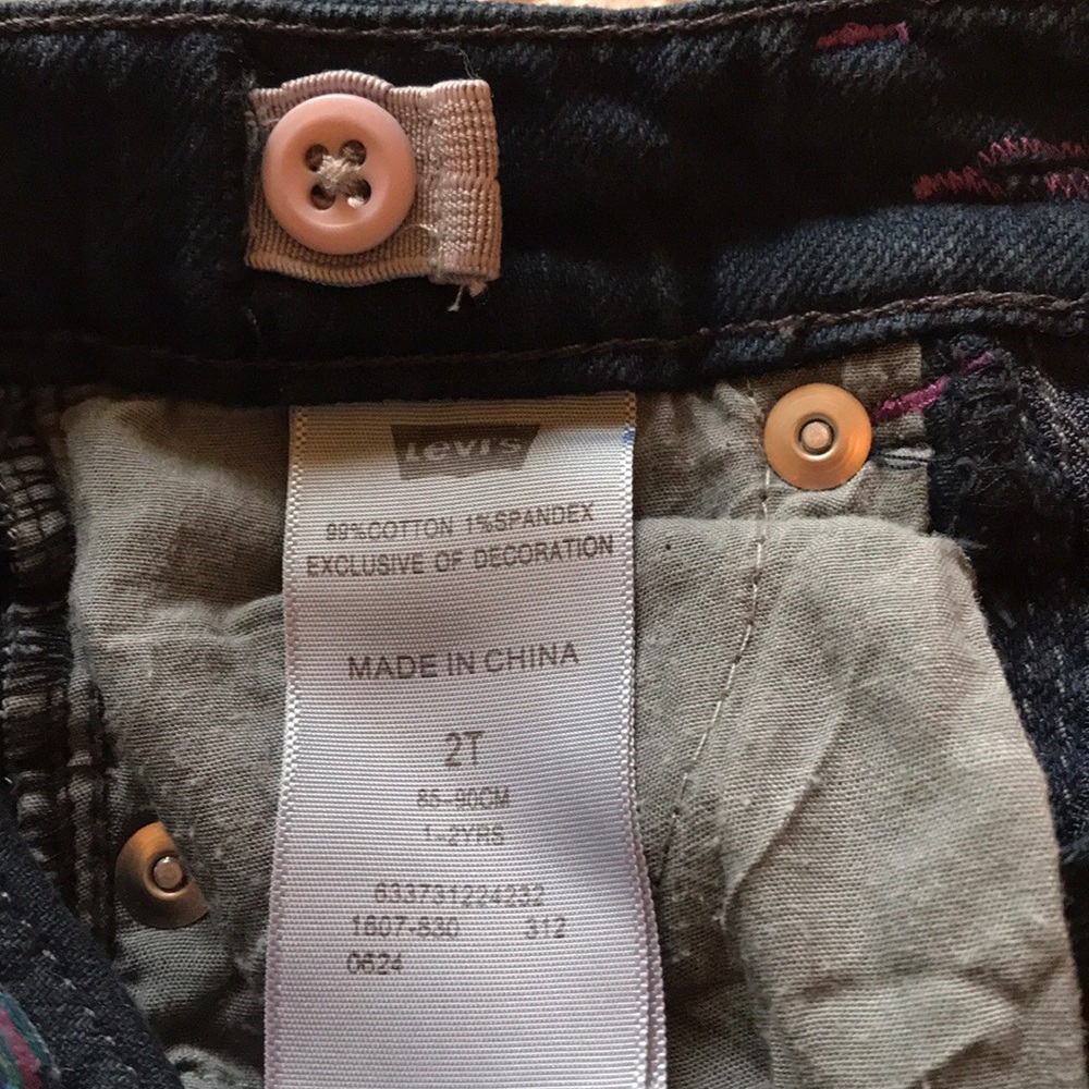 Toddler girls Levi’s jeans - Picture 6 of 6